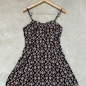 Jessica Simpson Orange Ikat Patterned Women's Dress M